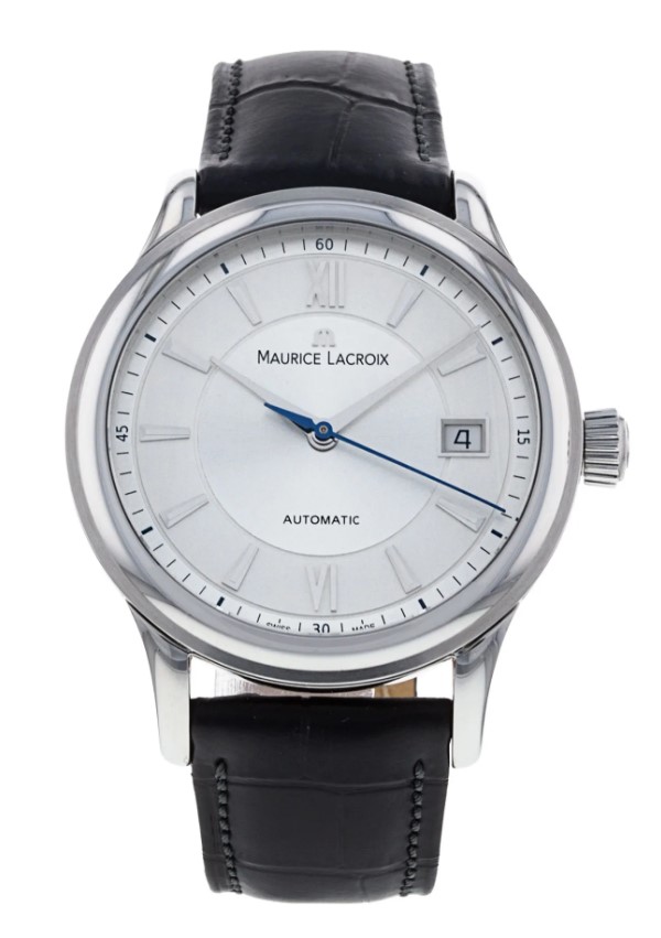 Maurice Lacroix Les Classiques Datum automatisch. Kastdiameter 38 mm. Roestvrij staal. Waterbestendig 3 ATM. Saffierglas. Met datumaanduiding.